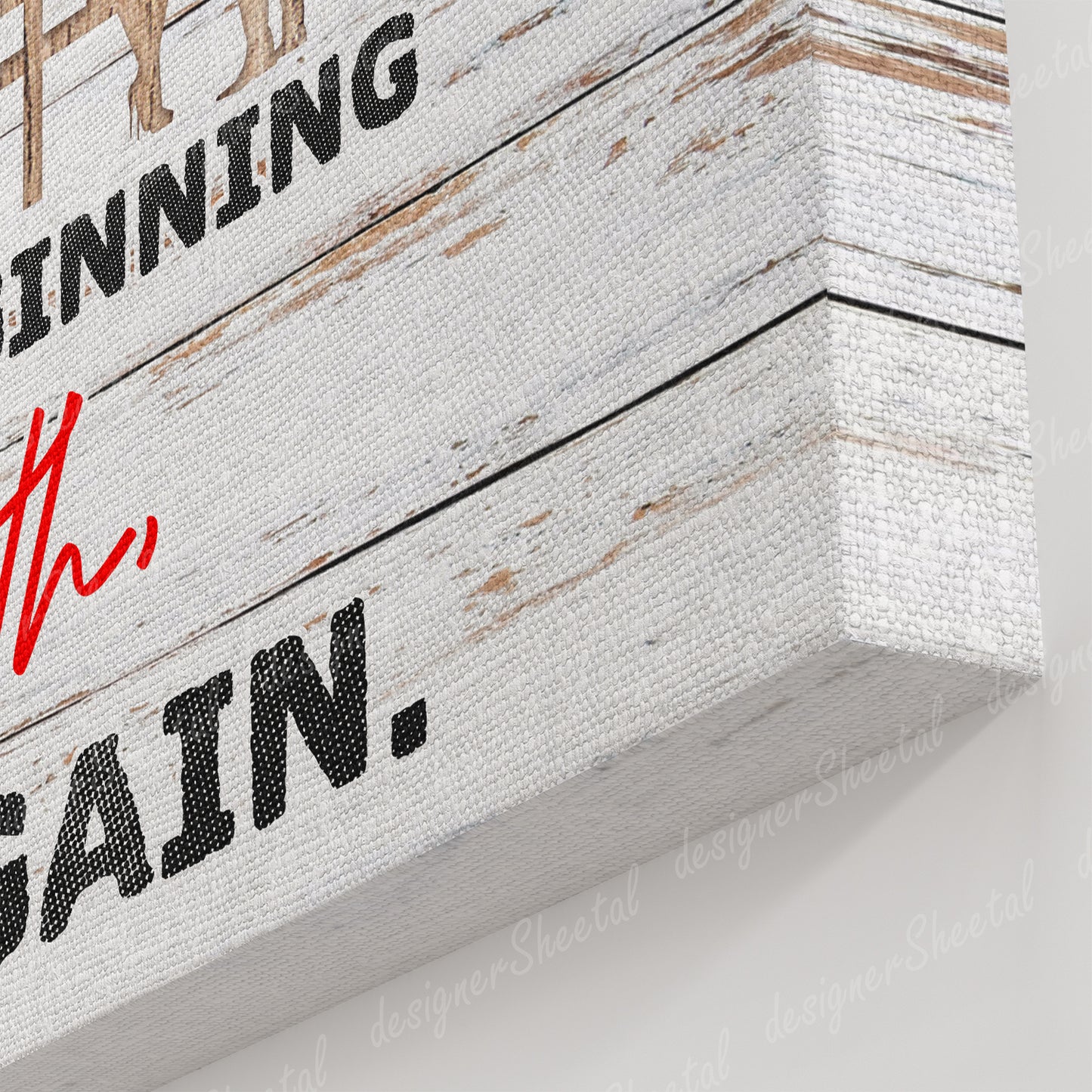 Everyday Is A New Beginning Canvas Print | Personalized Framed Canvas Art (NO PREVIEW) - Touch Of Divine