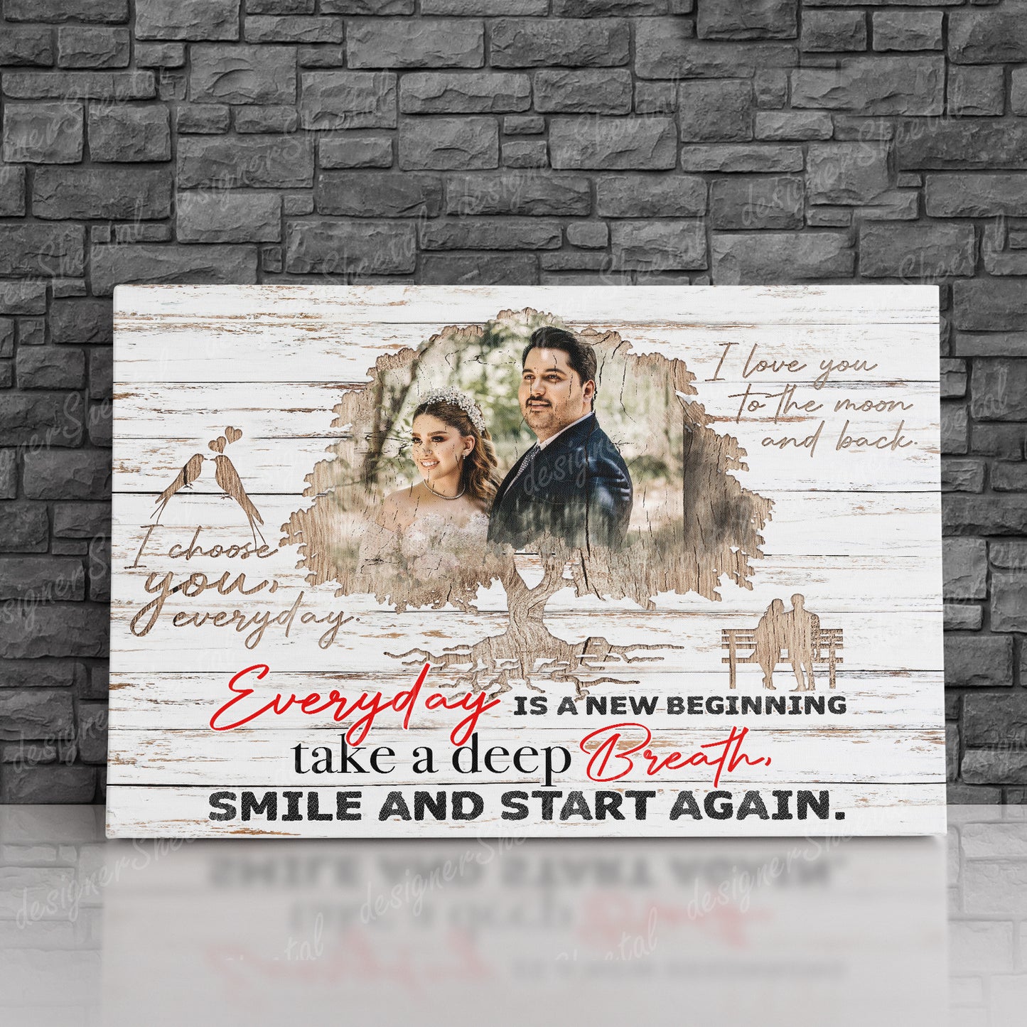 Everyday Is A New Beginning Canvas Print | Personalized Framed Canvas Art (NO PREVIEW) - Touch Of Divine