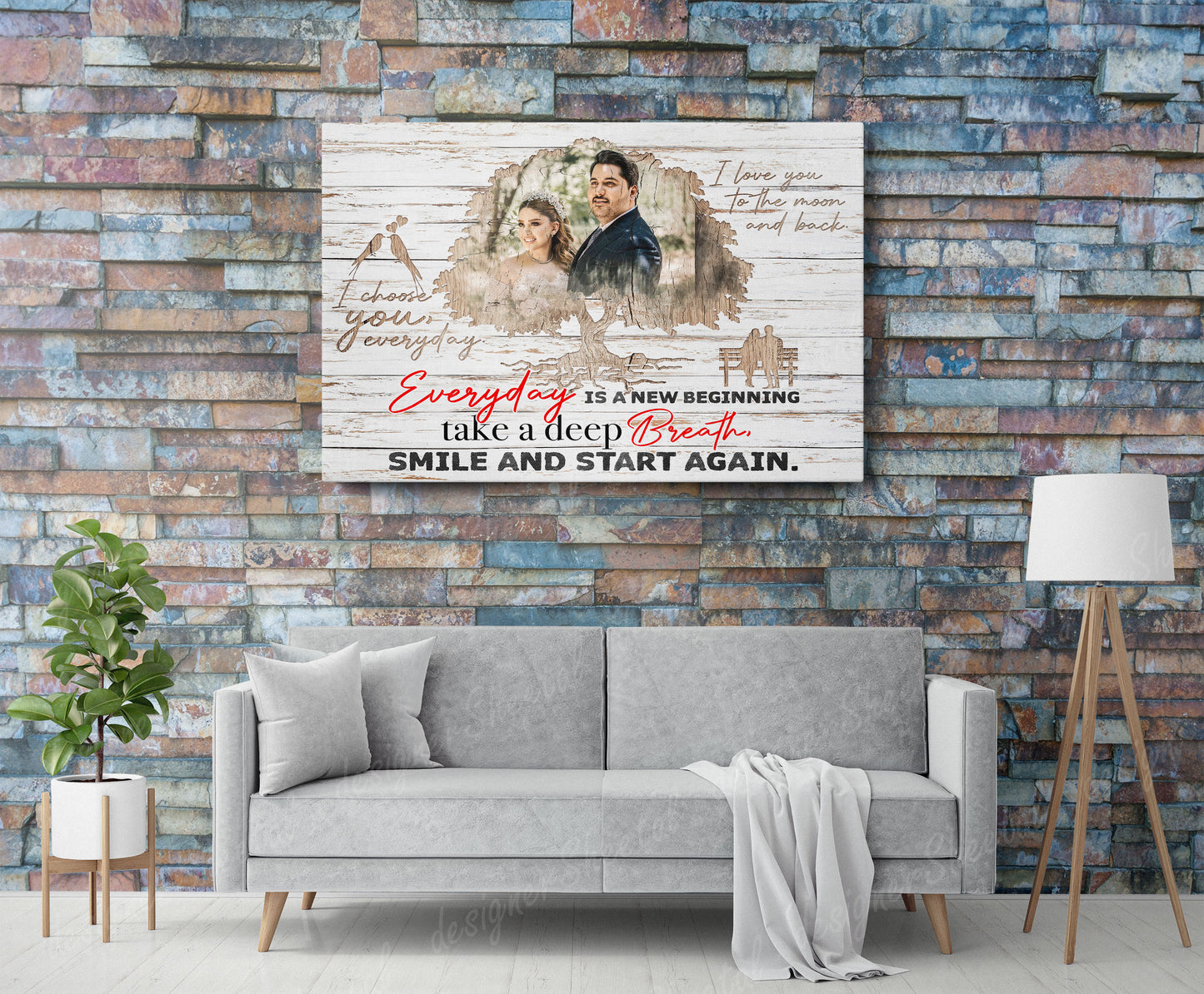 Everyday Is A New Beginning Canvas Print | Personalized Framed Canvas Art (NO PREVIEW) - Touch Of Divine