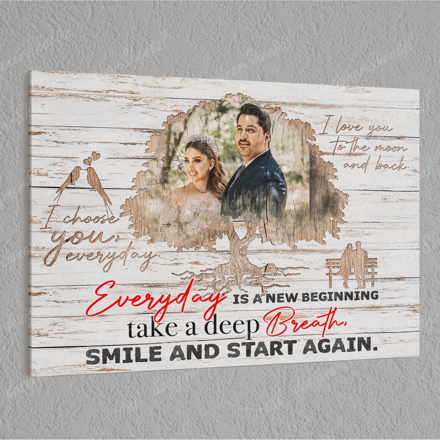 Everyday Is A New Beginning Canvas Print | Personalized Framed Canvas Art (NO PREVIEW) - Touch Of Divine