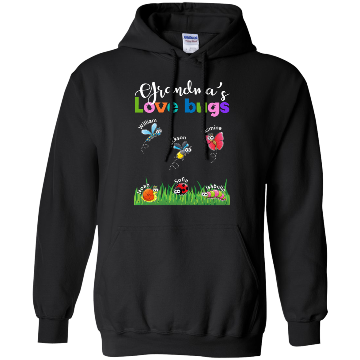 Grandma Love Bugs Personalized - Personalized gifts for Grandma Or Mom