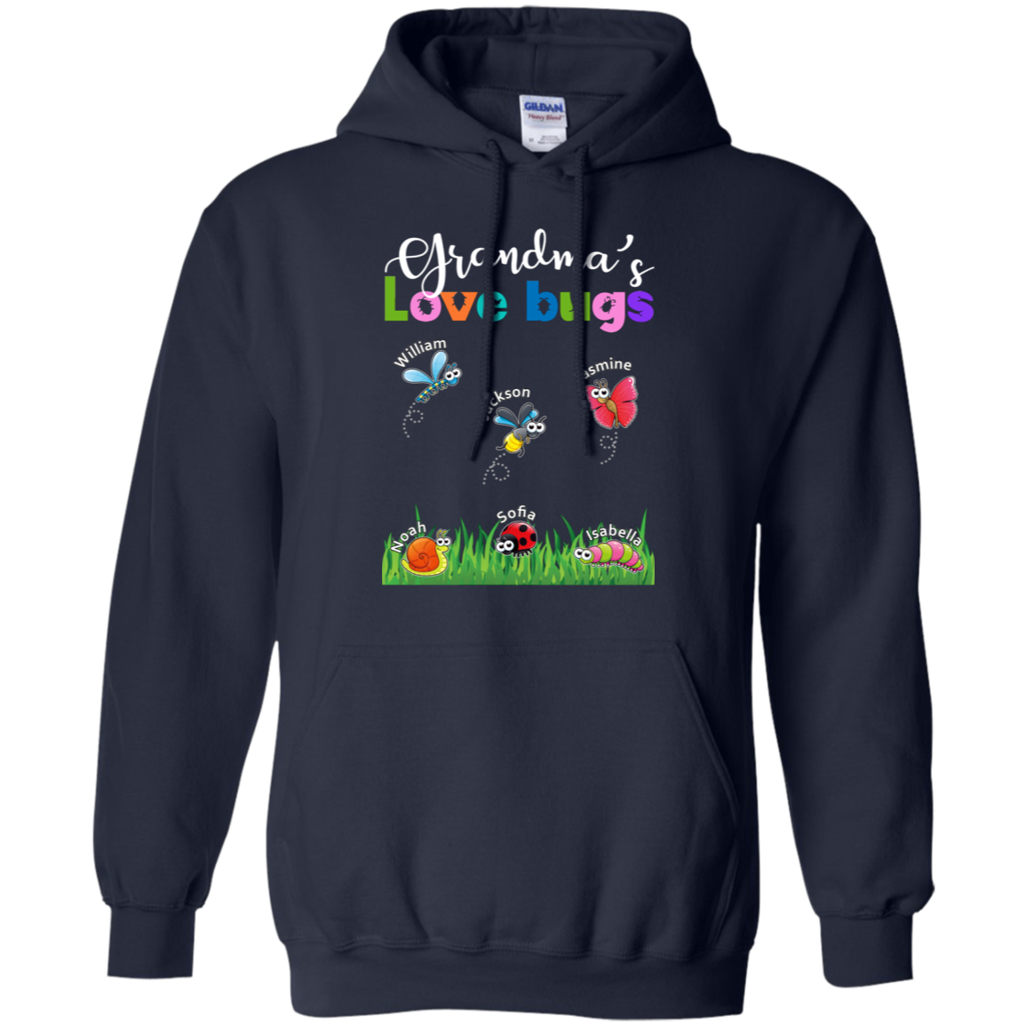Grandma Love Bugs Personalized - Personalized gifts for Grandma Or Mom