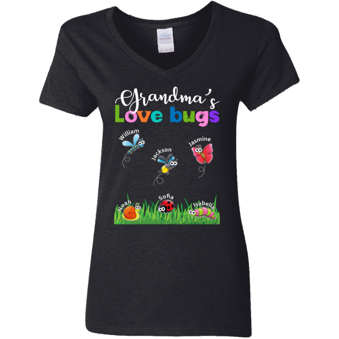 Grandma Love Bugs Personalized - Personalized gifts for Grandma Or Mom