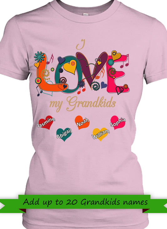 Love My Grandkids Personalized - Personalized gifts for Grandma Or Mom