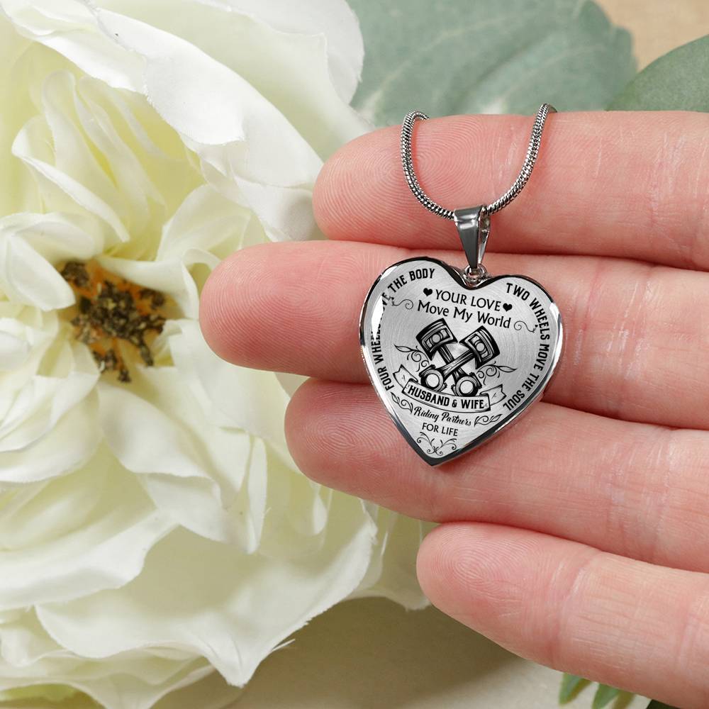 Two Wheels Move The Soul Biker Necklace - Touch Of Divine