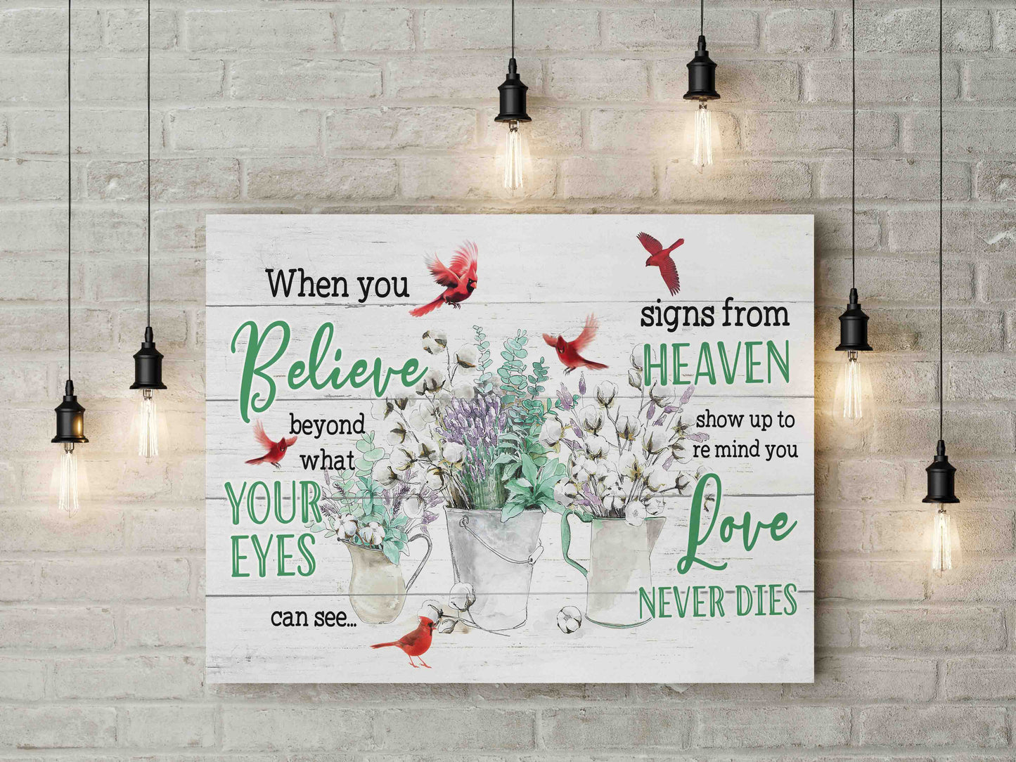 When You Believe Canvas Print - Touch Of Divine