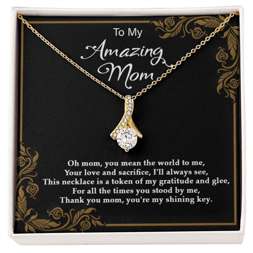 Love and Sacrifice - Alluring Beauty necklace - 18k White and Gold