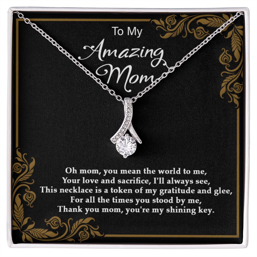 Love and Sacrifice - Alluring Beauty necklace - 18k White and Gold