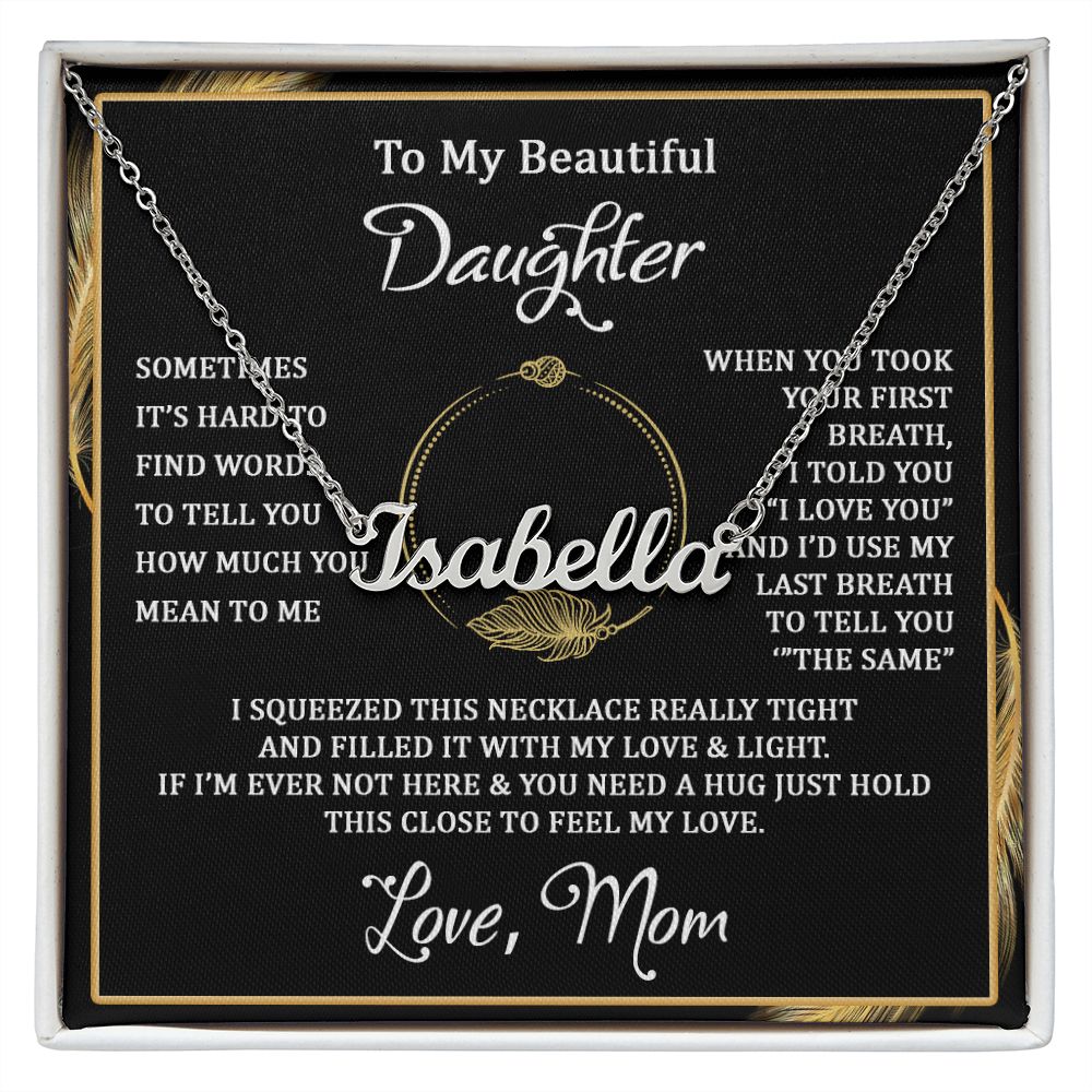 I squeezed this - Personalized Name Necklace - Touch Of Divine