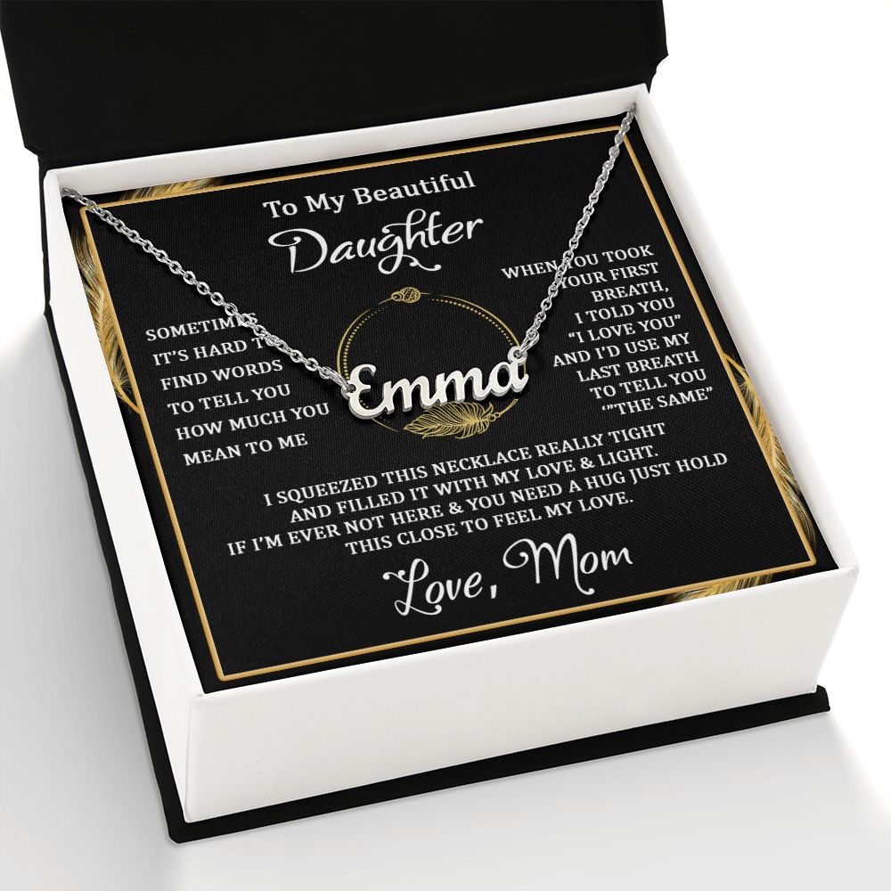 I squeezed this - Personalized Name Necklace - Touch Of Divine