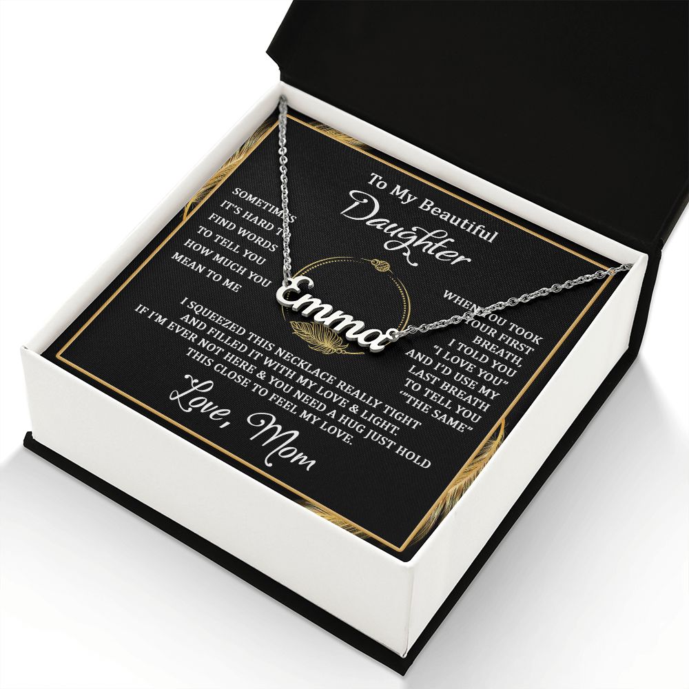 I squeezed this - Personalized Name Necklace - Touch Of Divine