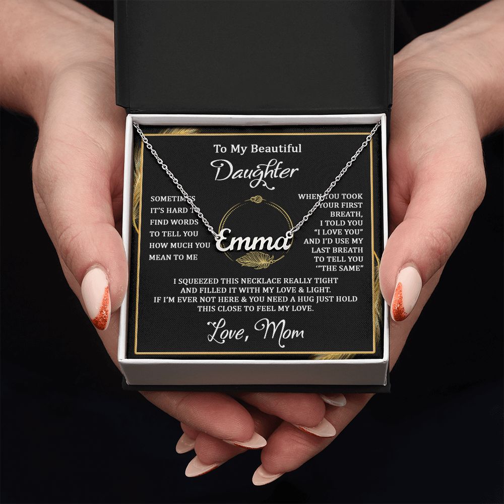 I squeezed this - Personalized Name Necklace - Touch Of Divine