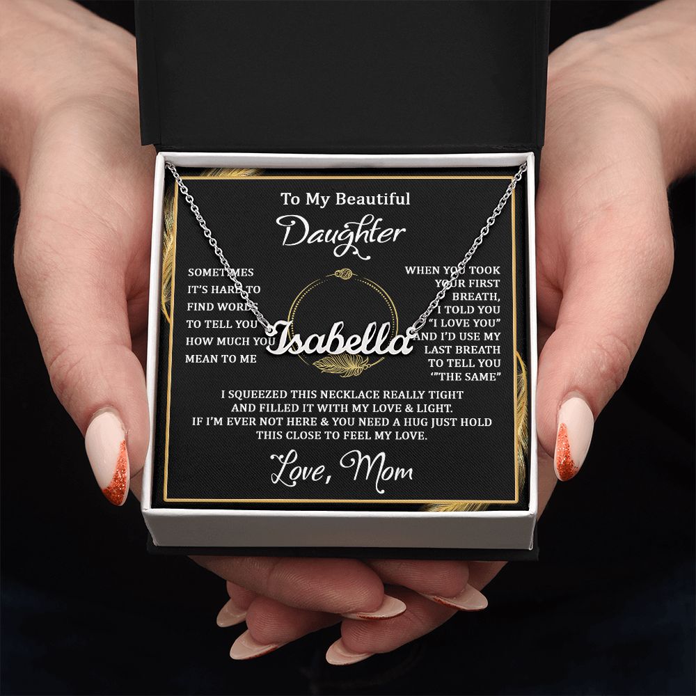 I squeezed this - Personalized Name Necklace - Touch Of Divine