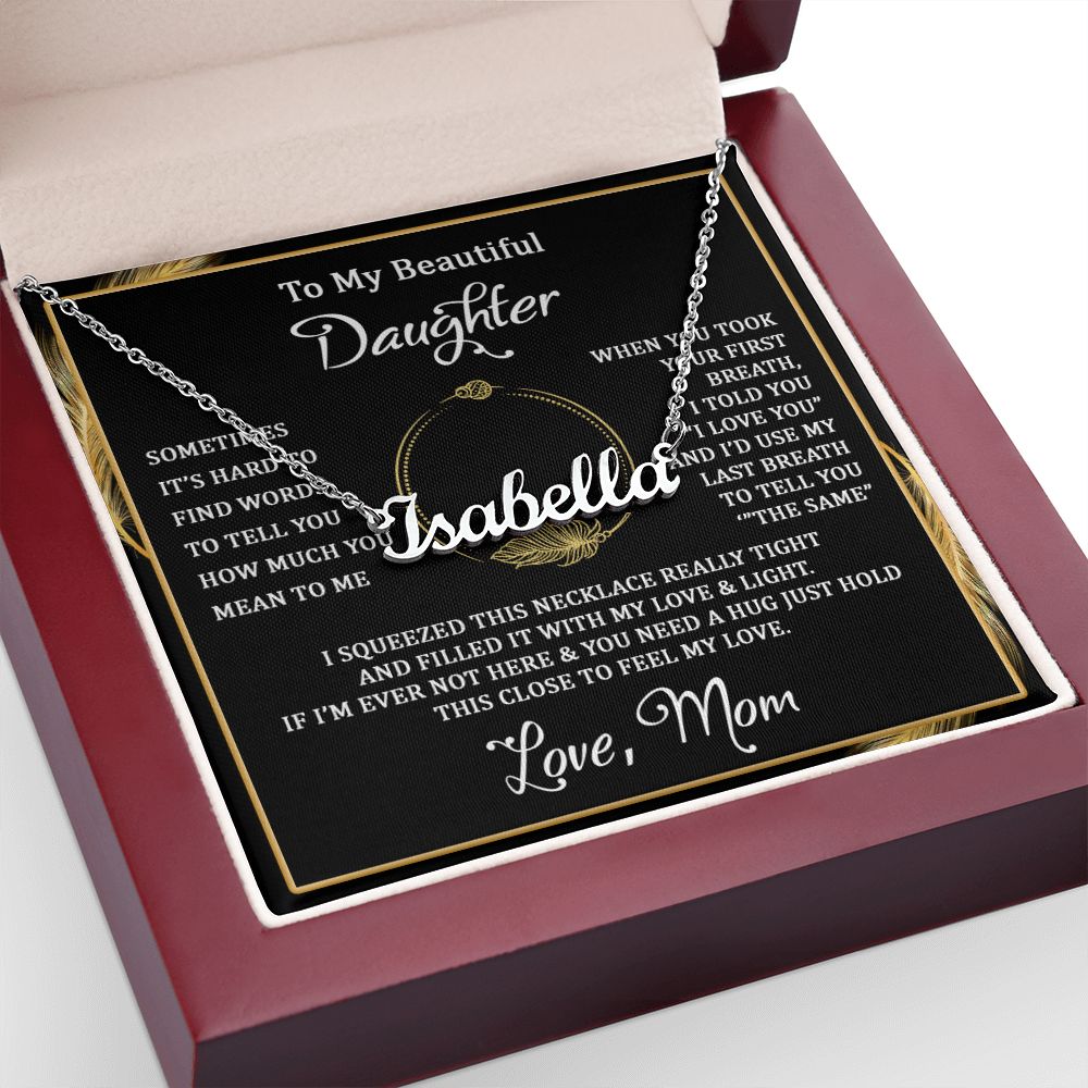 I squeezed this - Personalized Name Necklace - Touch Of Divine