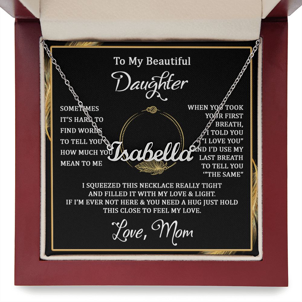 I squeezed this - Personalized Name Necklace - Touch Of Divine