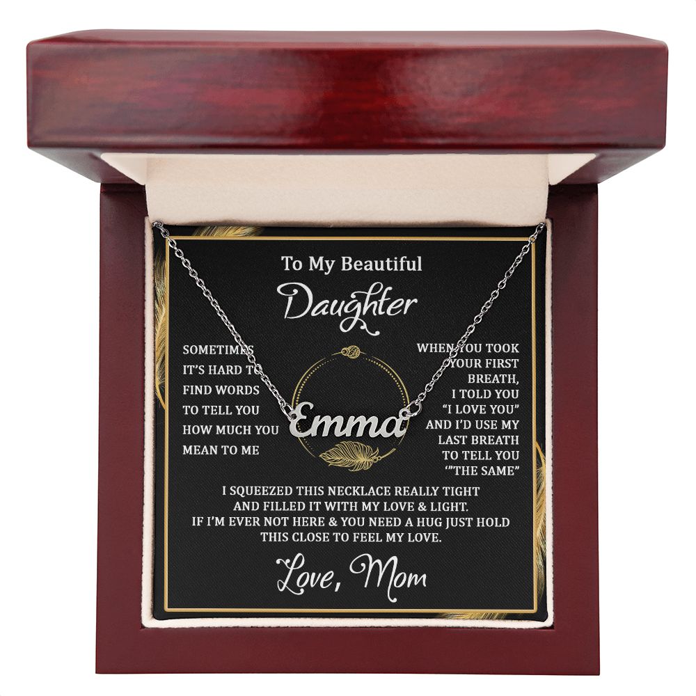 I squeezed this - Personalized Name Necklace - Touch Of Divine