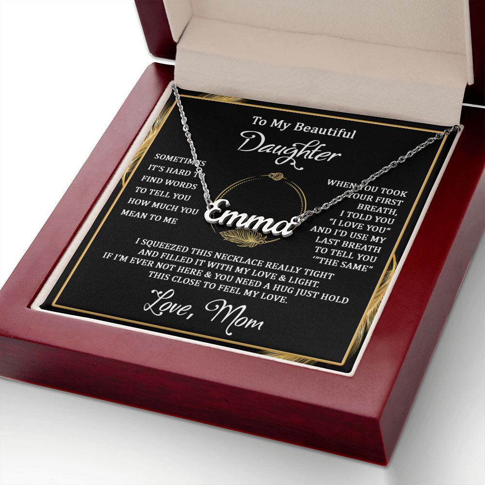 I squeezed this - Personalized Name Necklace - Touch Of Divine