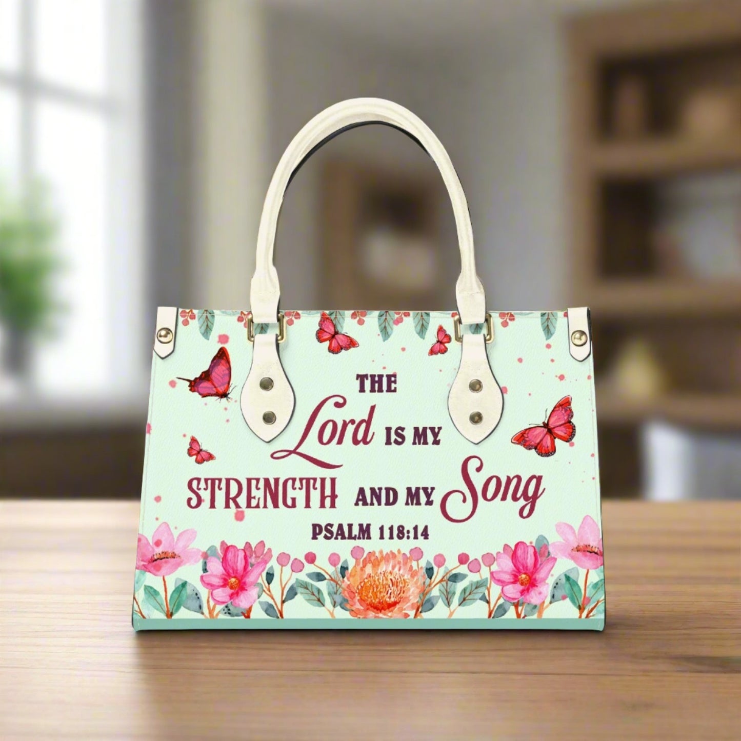 Lord is my strength - Women's Bespoke Bag - Long Strap