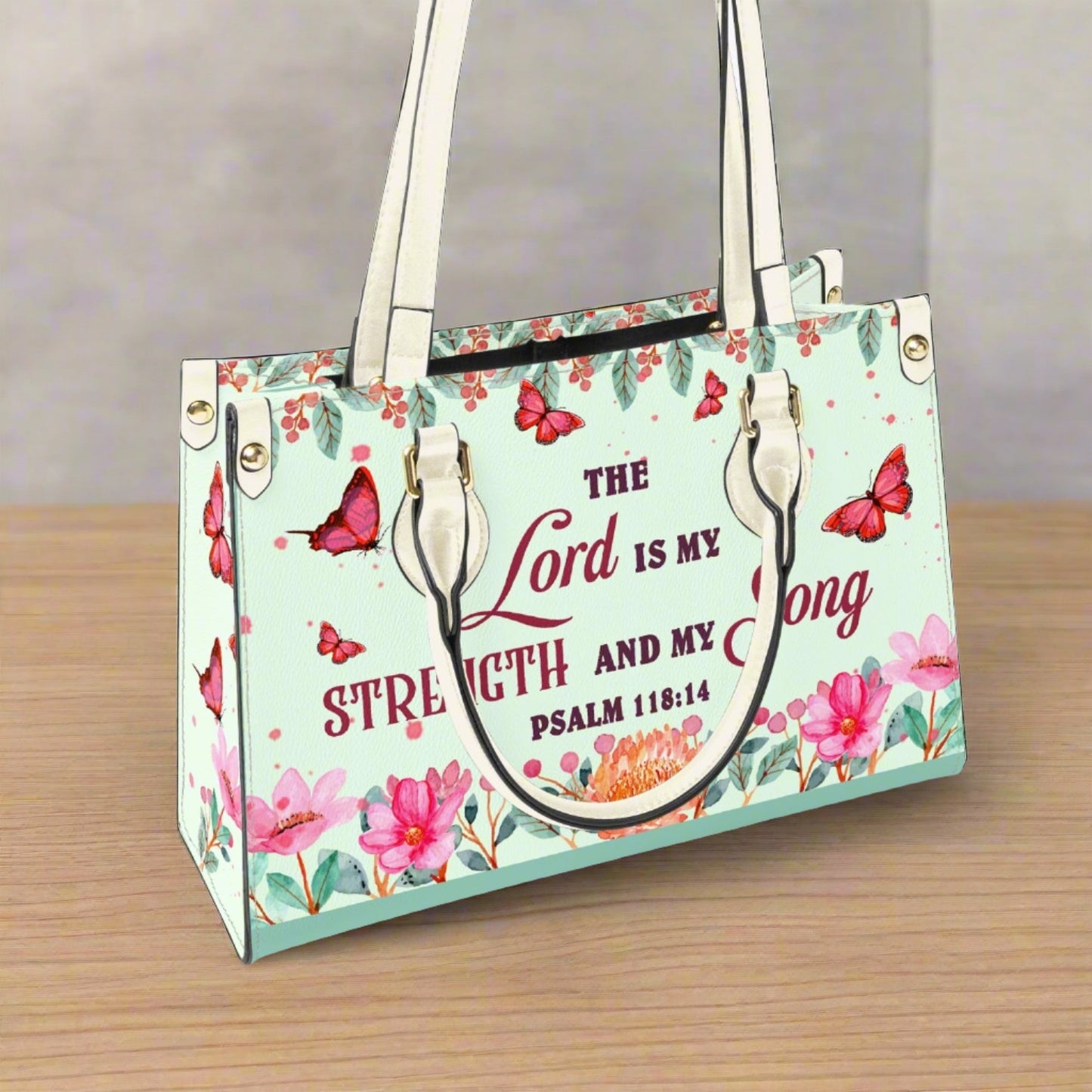 Lord is my strength - Women's Bespoke Bag - Long Strap