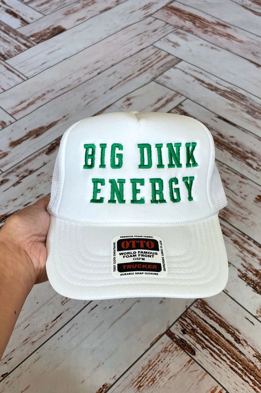 Big Dink Energy Foam Trucker Hat - Embroidered Pickle Ball Hat
