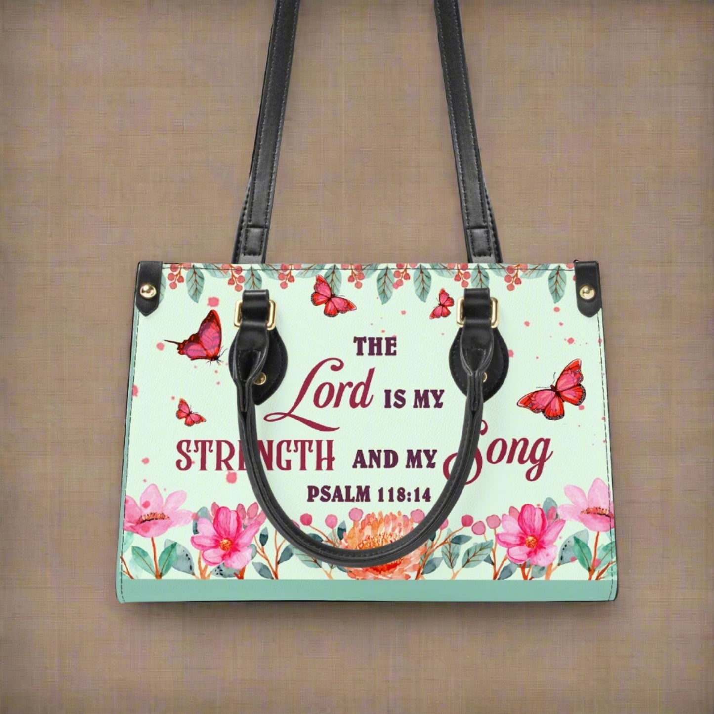 Lord is my strength - Women's Bespoke Bag - Long Strap