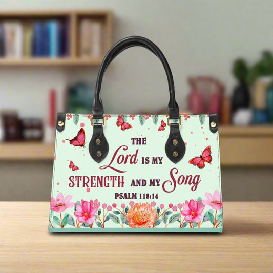 Lord is my strength - Women's Bespoke Bag - Long Strap