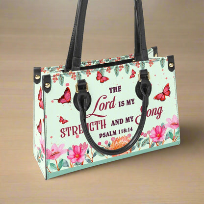 Lord is my strength - Women's Bespoke Bag - Long Strap