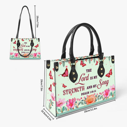 Lord is my strength - Women's Bespoke Bag - Long Strap