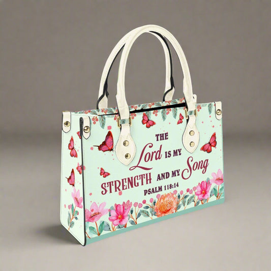 Lord is my strength - Women's Bespoke Bag - Long Strap