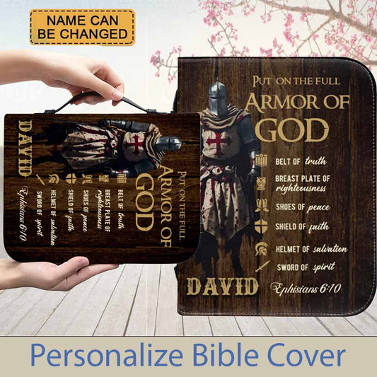 Armor Of God - Ten Commandments - Personalized Bible Cover