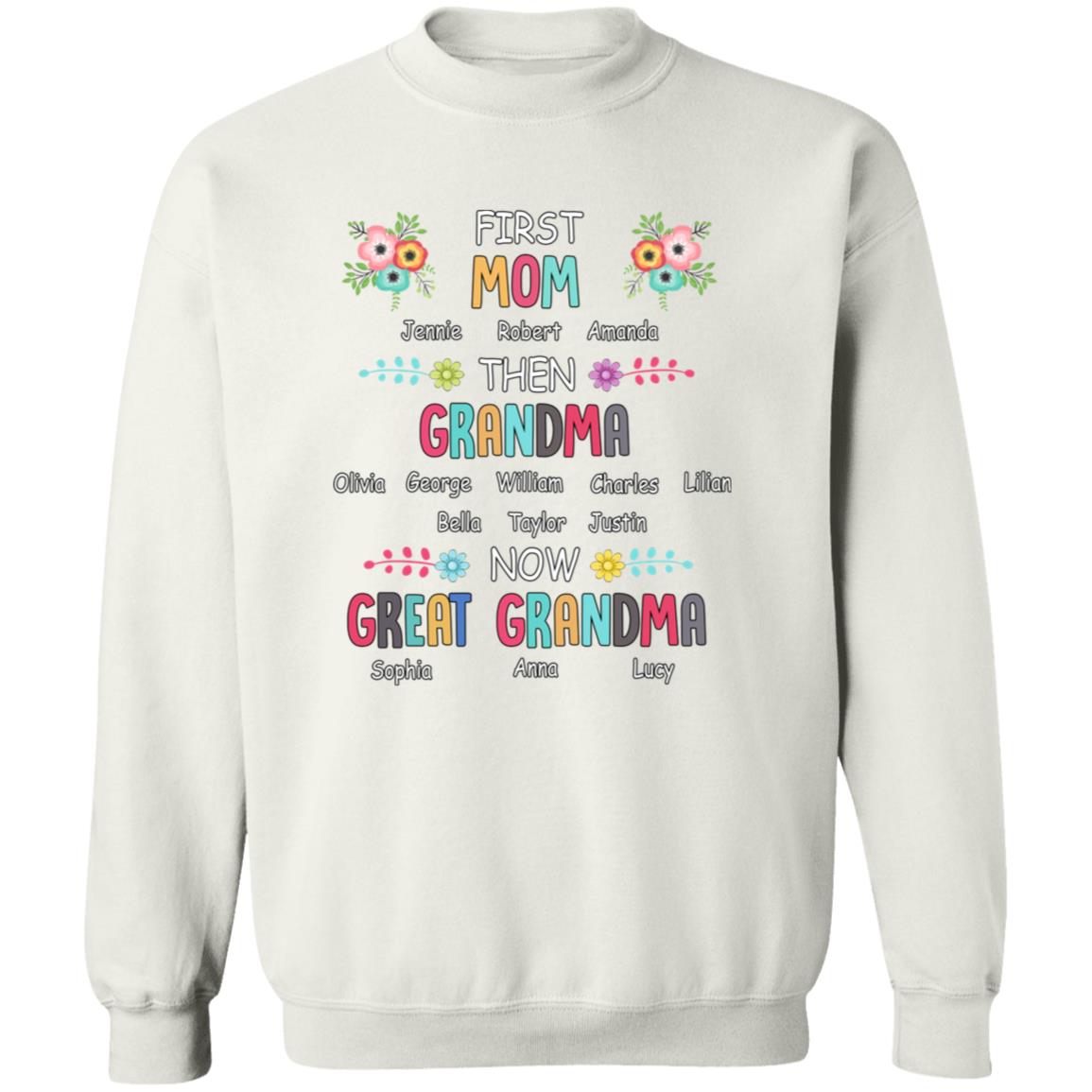 First Then Now Personalized - T-shirt, V-Neck, Sweatshirt, Hoodie