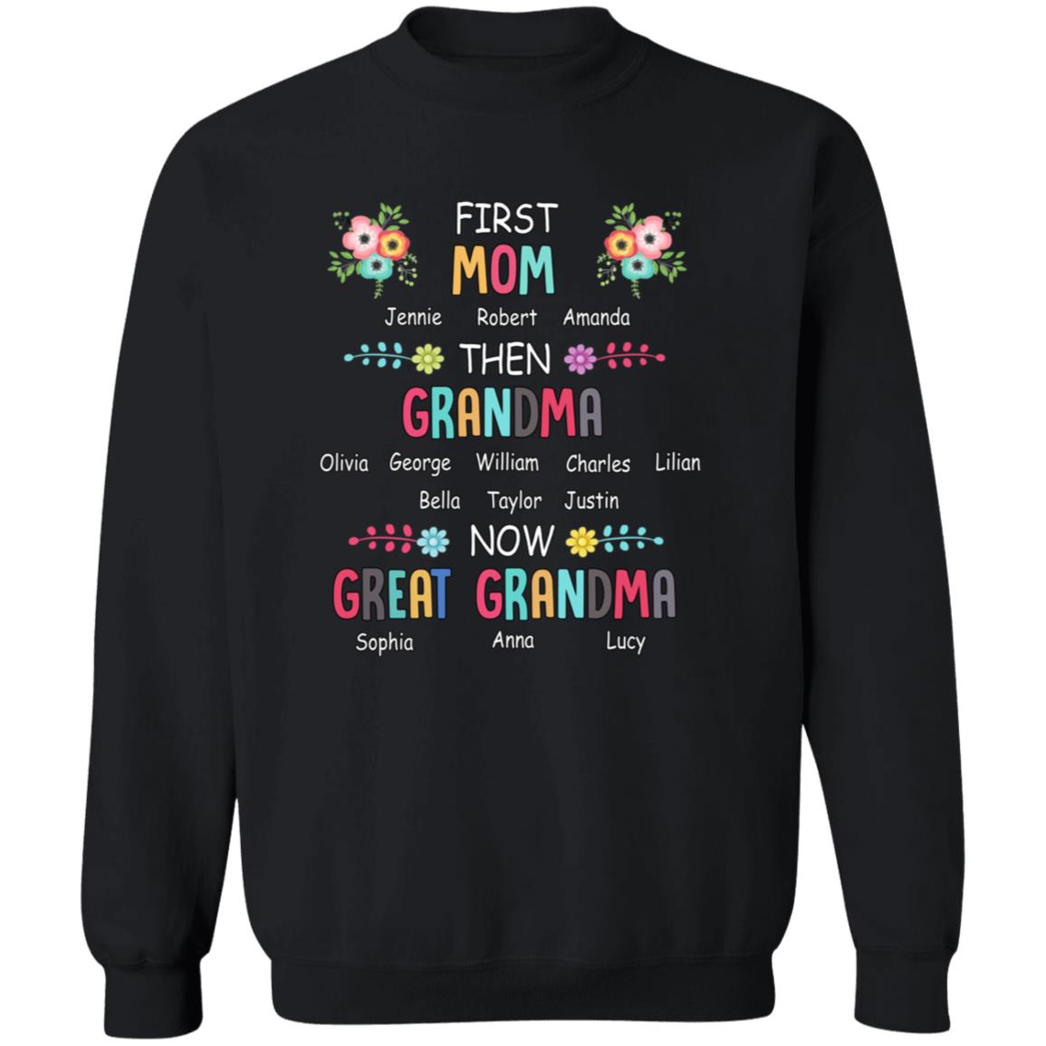 First Then Now Personalized - T-shirt, V-Neck, Sweatshirt, Hoodie