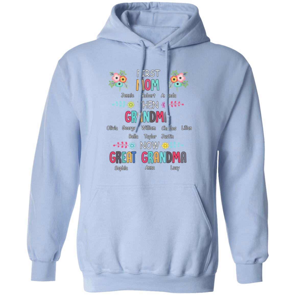First Then Now Personalized - T-shirt, V-Neck, Sweatshirt, Hoodie
