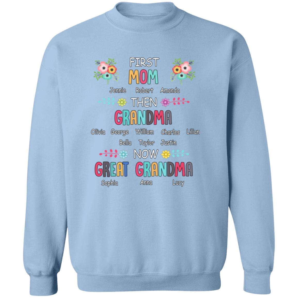 First Then Now Personalized - T-shirt, V-Neck, Sweatshirt, Hoodie