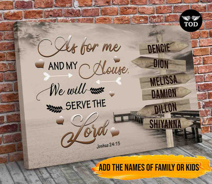 As for Me and My House Canvas Art