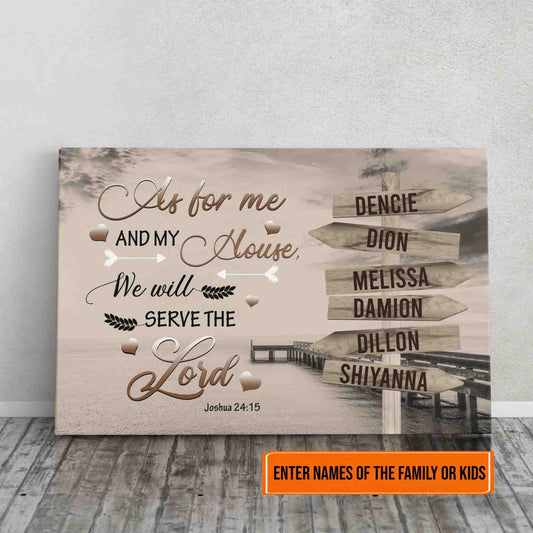 As for Me and My House Canvas Art