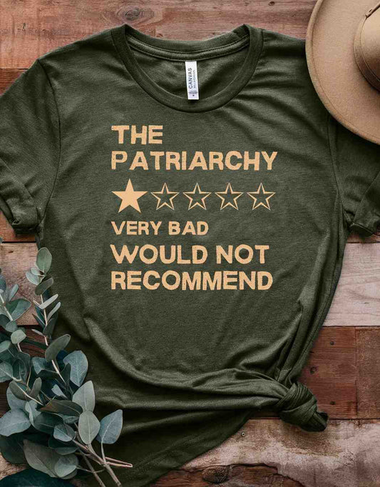 The Patriarchy Bad Review Shirt, Feminist Shirt, Anti Patriarchy Tee, Girl Power Shirt, Equality Shirt, Women Rights Shirt, Human Rights Tee