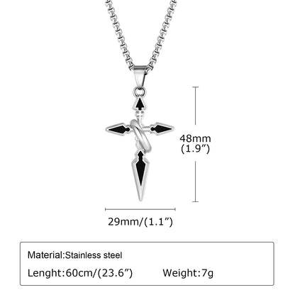 Mens Cross Necklaces, Stylish Christian Prayer Jewelry