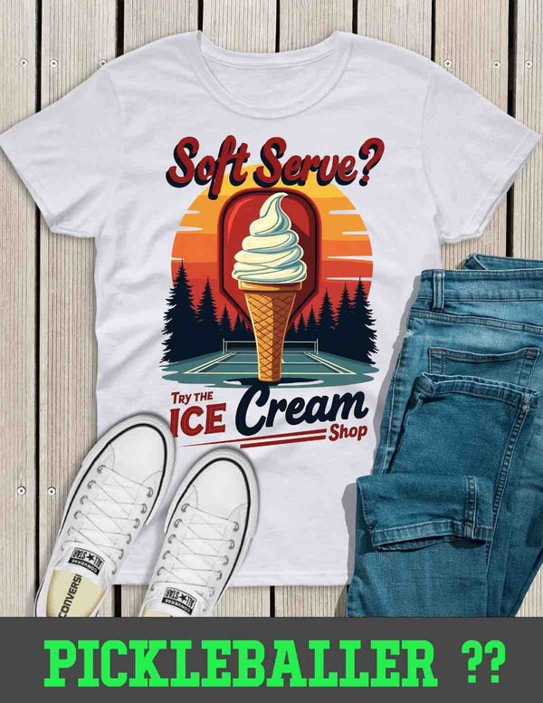 Soft Serve? Try The Ice Cream Shop - Unisex Jersey Short-Sleeve T-Shirt Sweatshirt And Hoodie