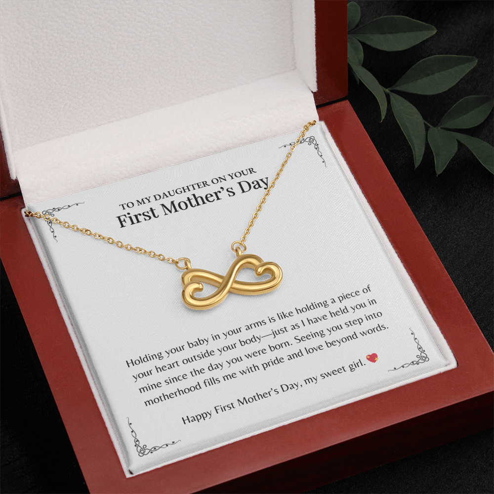 Holding your baby -  Endless Love Necklace