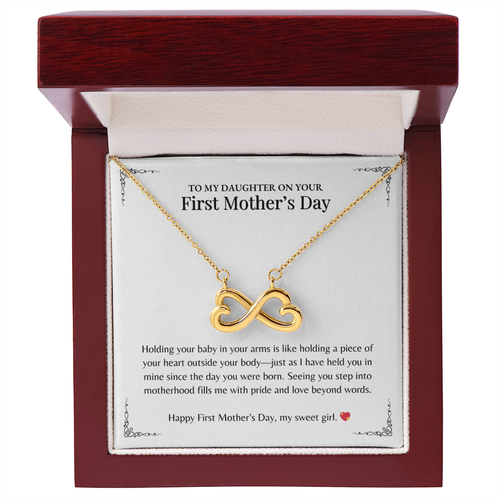 Holding your baby -  Endless Love Necklace