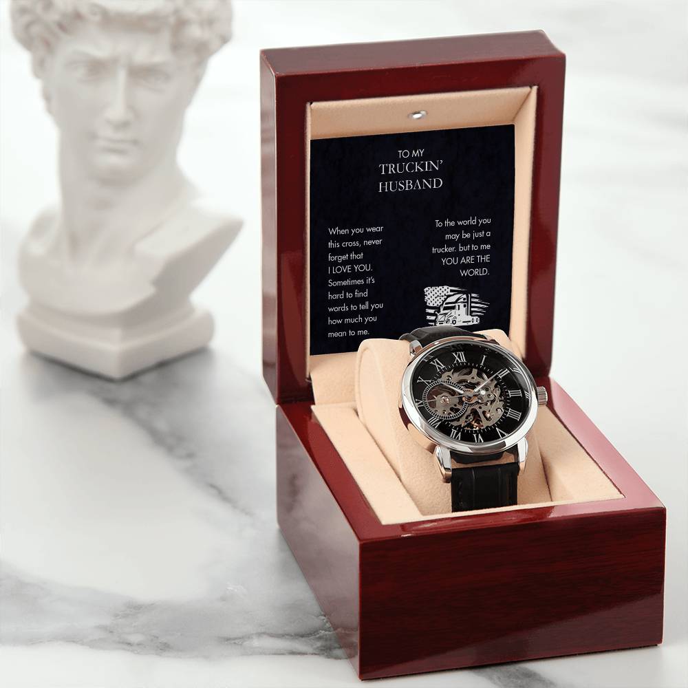 Trucker -  Men's Openwork Watch