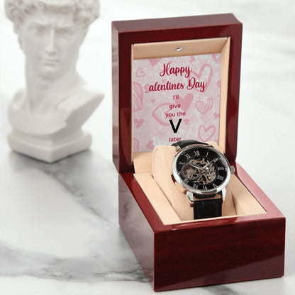 V Later - Men's Openwork Watch