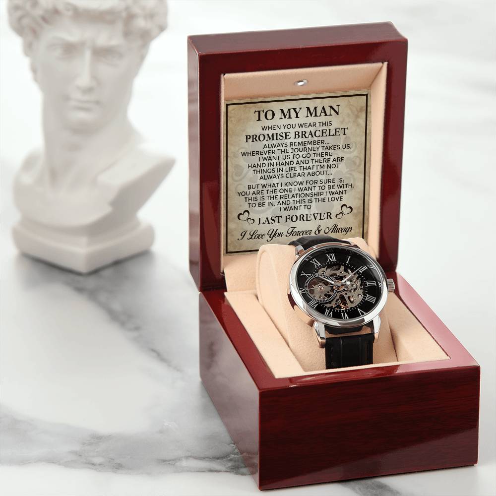 Promise Last Forever - Men's Openwork Watch