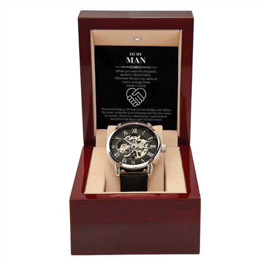 Hand In Hand - Men's Openwork Watch