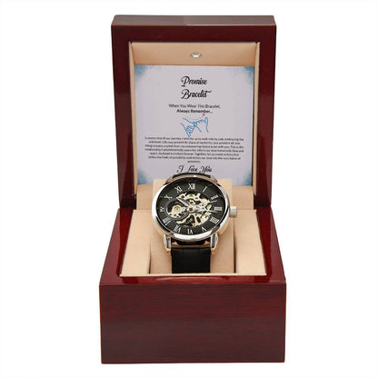 Alway Remember Men's Openwork Watch