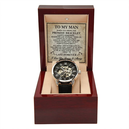 Promise Last Forever - Men's Openwork Watch