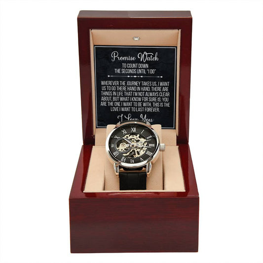 Promise Watch - Men's Openwork Watch