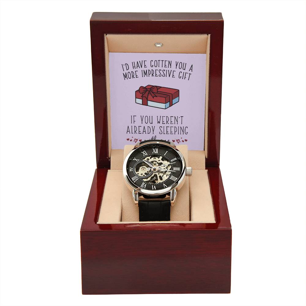 Impressive Gift - Men's Openwork Watch