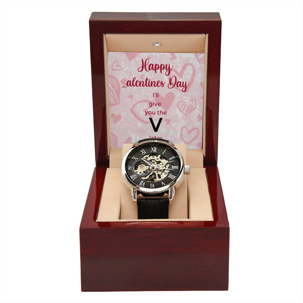 V Later - Men's Openwork Watch